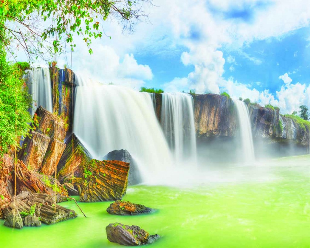 Tranh dan tuong thac nuoc