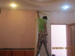 Thi công dán giấy dán tường