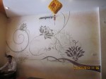 giấy dán tường tại trà sữa Hoa Hướng Dương