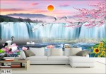 Giấy dán tường 3D cho phòng khách