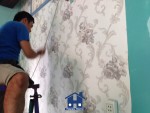 Happy Home thi công giấy dán tường tại hóc môn