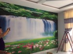 thi công giấy dán tường 3D