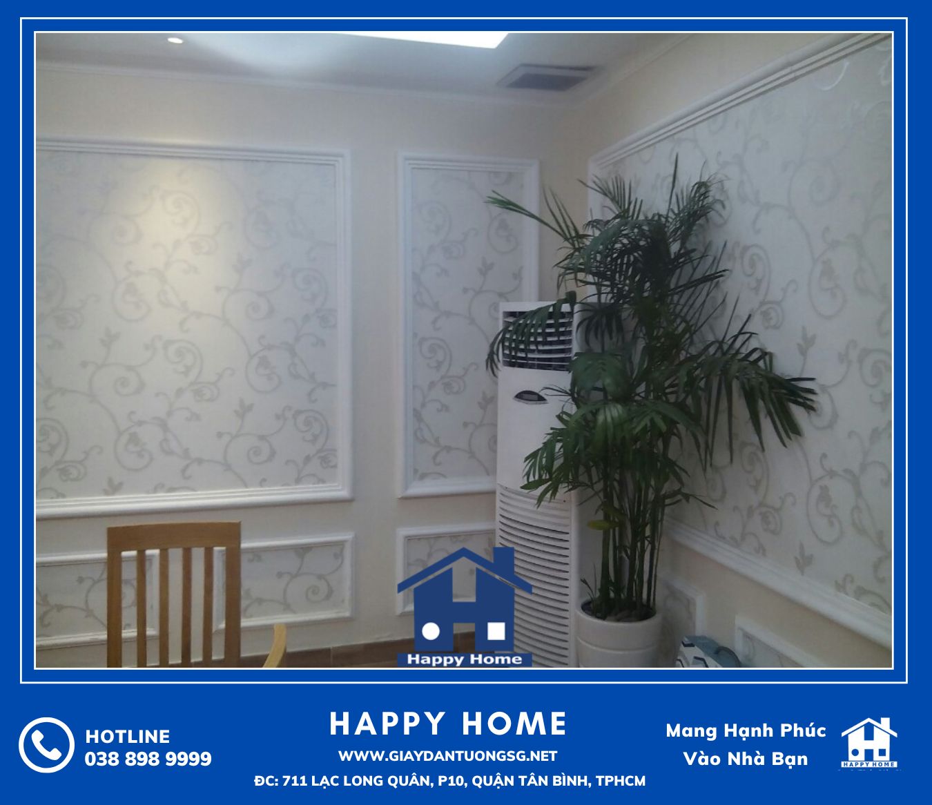 Giấy dán tường Happy Home - nâng tầm không gian đẳng cấp sang trọng hơn cho nhà hàng