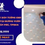 Thi Công Giấy Dán Tường Cho Nhà Anh Tài Tại Đường Vườn Lài Quận Tân Phú