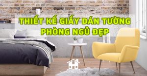 Thiết kế giấy dán tường phòng ngủ