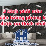 3 Cách Phối Màu Giấy Dán Tường Phòng Khách Được Ưa Thích Nhất