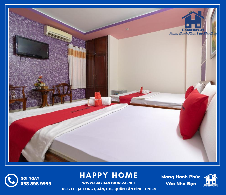 Đã rất nhiều phòng khách sạn đã lựa chọn Happy Home trang trí phòng ngủ