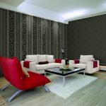 Giấy dán tường phòng khách cho căn hộ chung cư