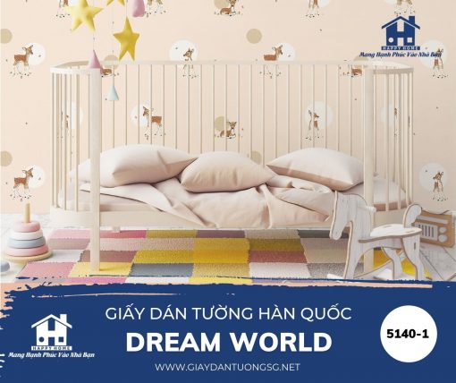Giấy dán tường phòng trẻ em dream world 5140-1