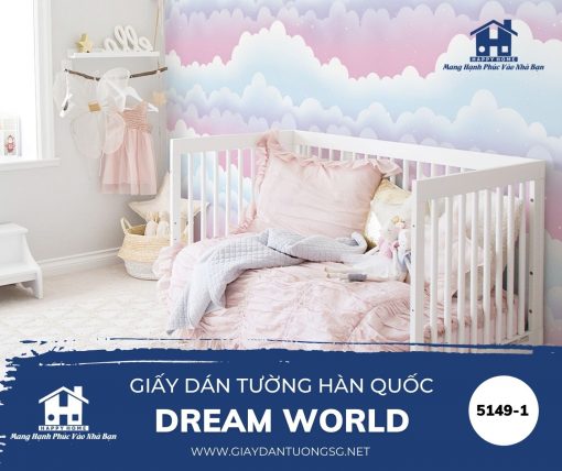 Giấy dán tường phòng trẻ em dream world 5149-1