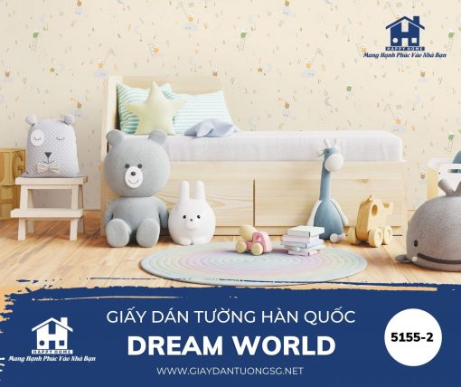 Giấy dán tường phòng trẻ em dream world 5151-2