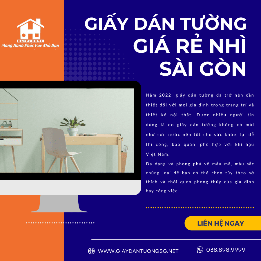 Giấy dán tường giá rẻ nhì tại Sài Gòn