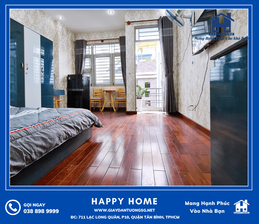 Không gian phòng ngủ căn hộ trở nên đẹp hơn, sang trọng hơn với giấy dán tường hàn quốc cao cấp