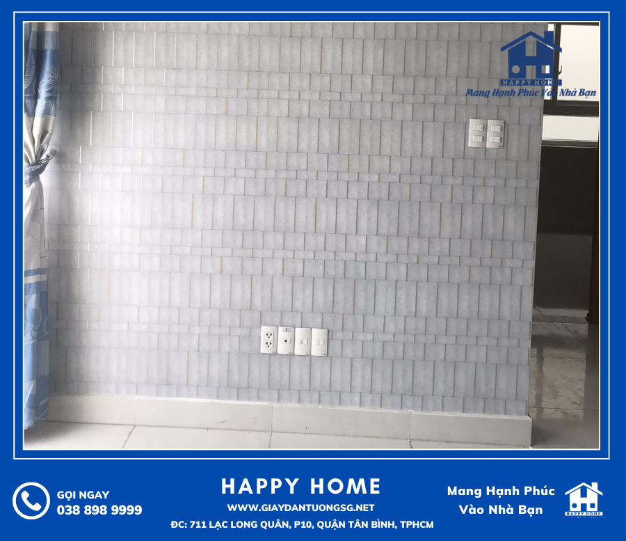 Happy Home thi công giấy dán tường tại Chung cư Tara Residense tại Quận 8