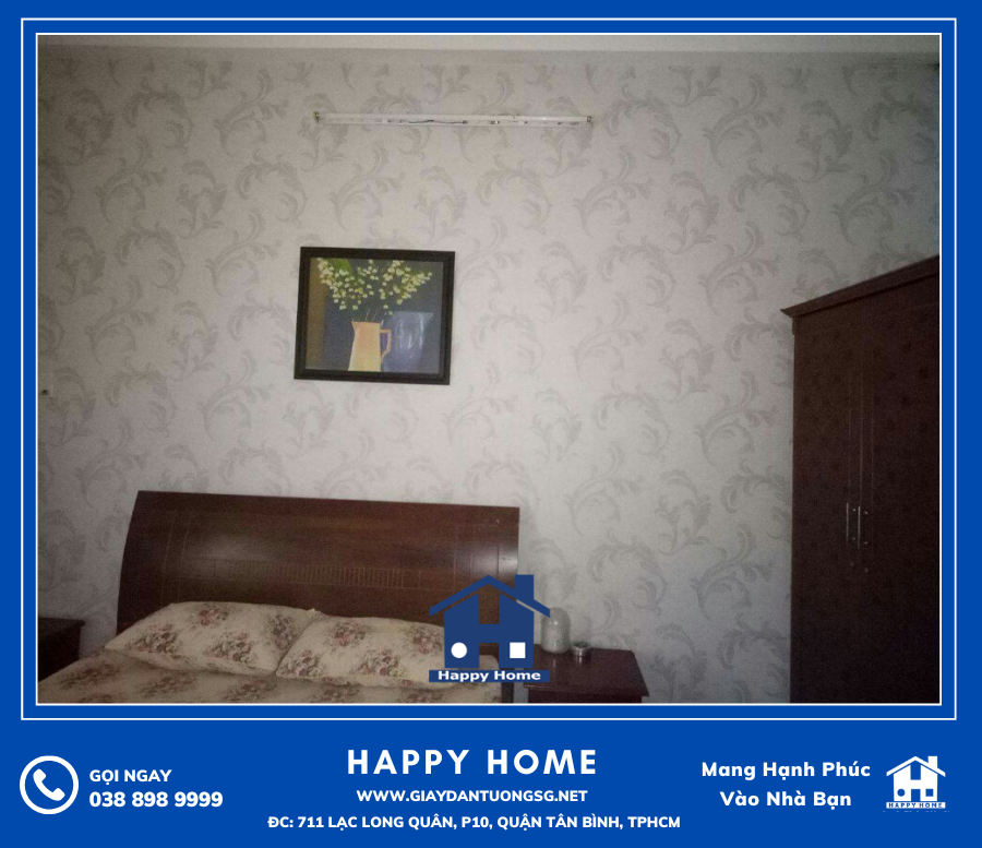 Happy Home thi công giấy dán tường tại Khách sạn Yến Nhi Quận Gò Vấp