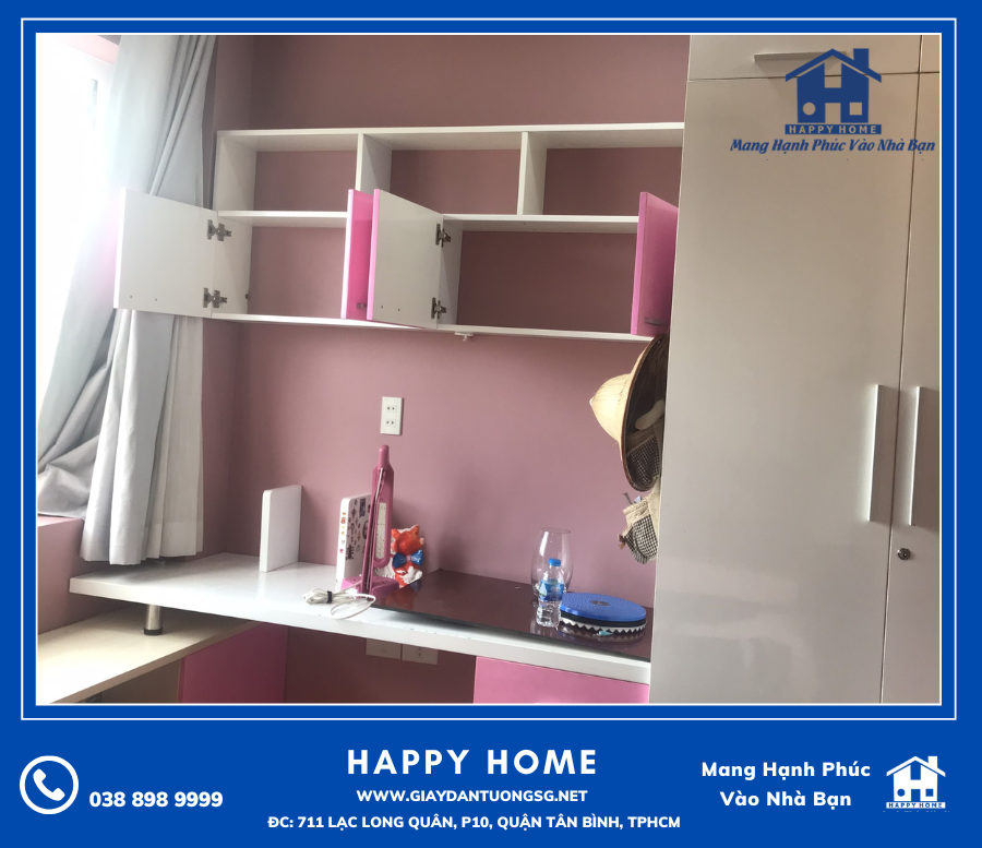 Không gian căn phòng trở nên đẹp hơn với giấy dán tường Happy Home