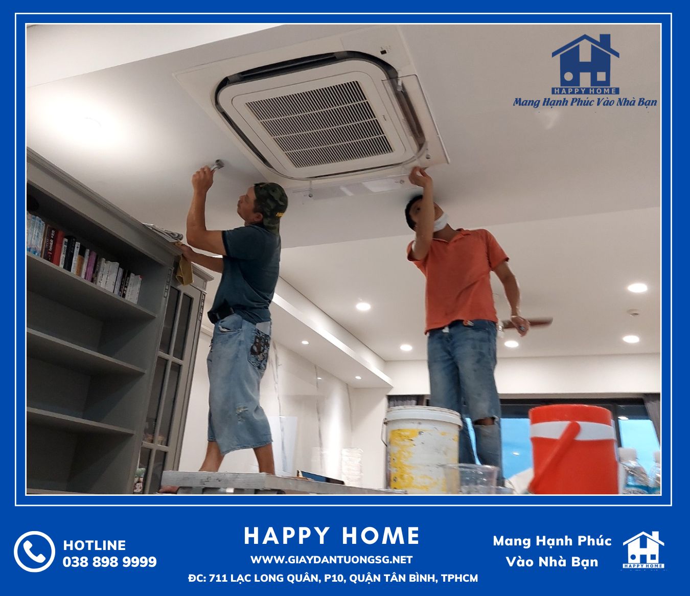 Lựa chọn Happy Home làm đơn vị cung cấp và thi công giấy dán tường giá rẻ tại chung cư