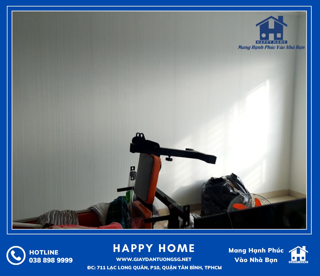 Happy Home cung cấp và thi công giấy dán tường tại chung cư