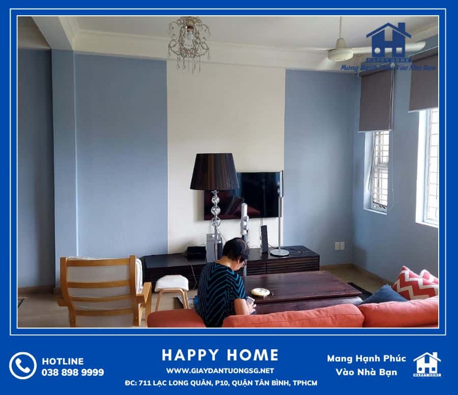 Chị Hằng lựa chọn Happy Home để trang trí lại không gian căn hộ phòng khách gia đình