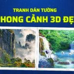 Khám Phá Bộ Sưu Tập Tranh Dán Tường Phong Cảnh 3D Độc Đáo