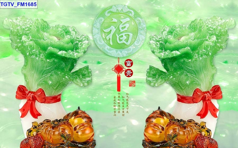 Tranh dán tường giả ngọc 3D
