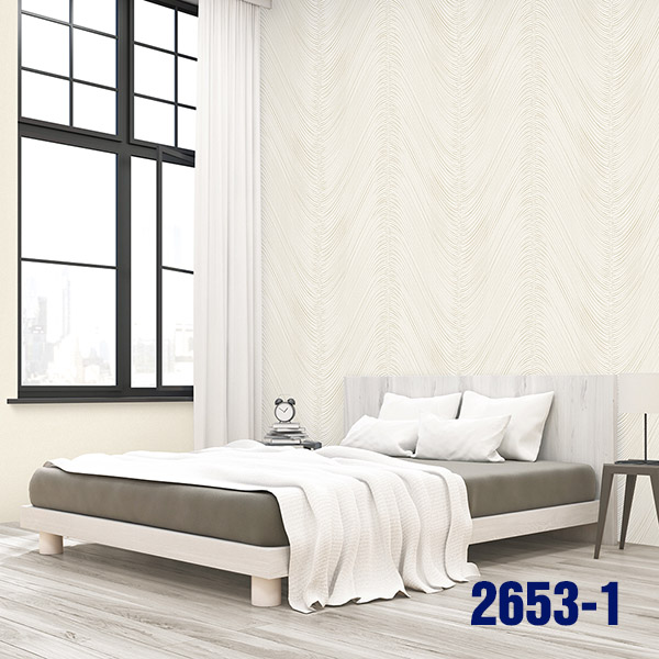 Corner of bedroom interior with poster