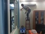 thi công giấy dán tường tại âu cơ