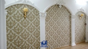 giấy dán tường, thi công giấy dán tường, thi công giấy dán tường quận 7, giấy dán tường happy home