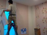 Happy Home thi công giấy dán tường tại công trình Thép Mới quận Tân Bình