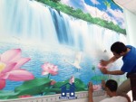 tranh dán tường, tranh dán tường giá rẻ, tranh dán tường happy home