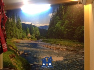 Happy Home thi công giấy dán tường tại công trình đường Thái Phiên quận 11
